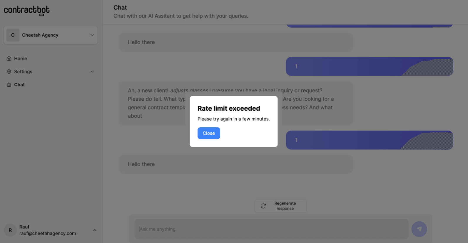 ContractBot - AI SaaS